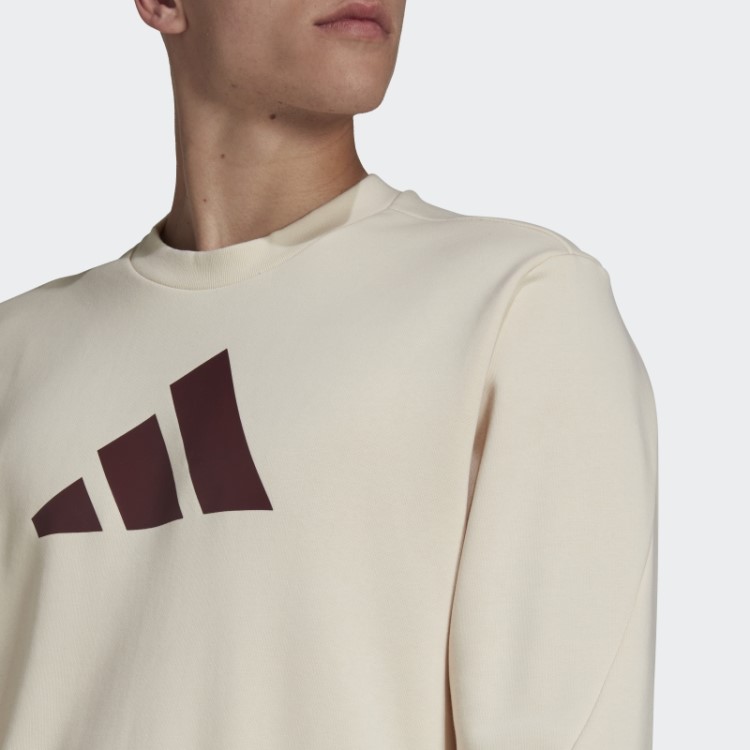 Moletom Da Tripulação Dos ícones Do Futuro Adidas Branco