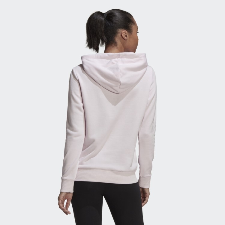 Adidas Pink Essentials Moletom Com Logo Relaxado