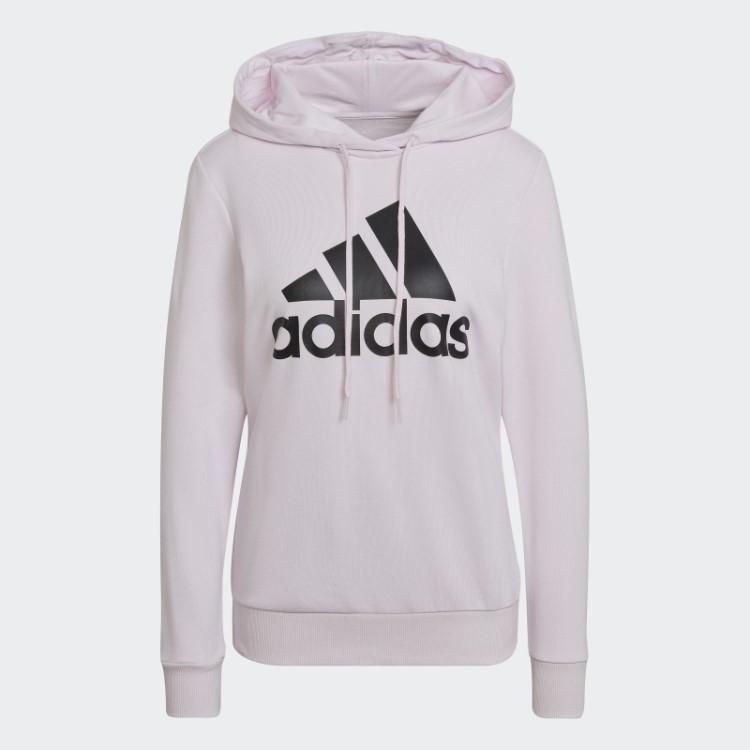 Adidas Pink Essentials Moletom Com Logo Relaxado