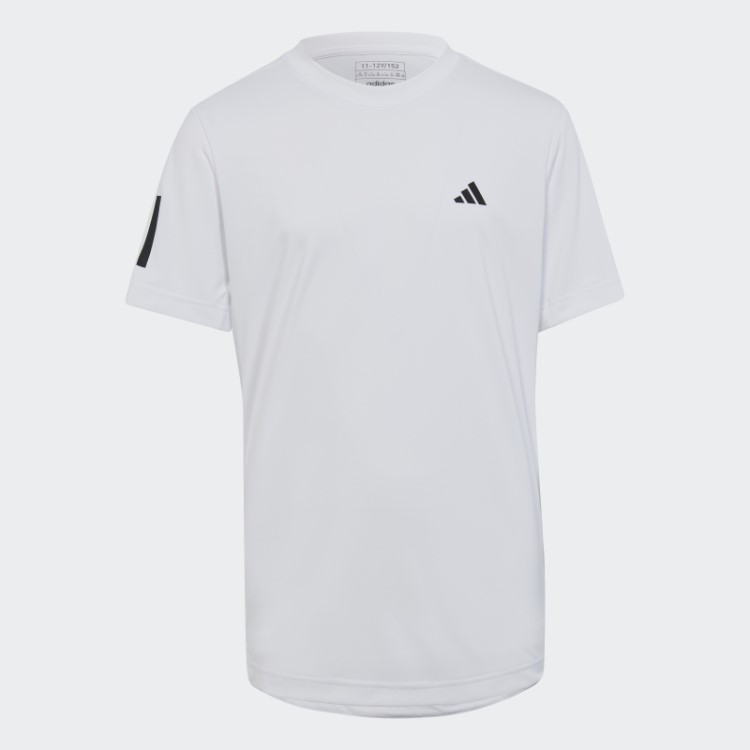 Quente Adidas Club Tênis 3 Listras Tee Branco