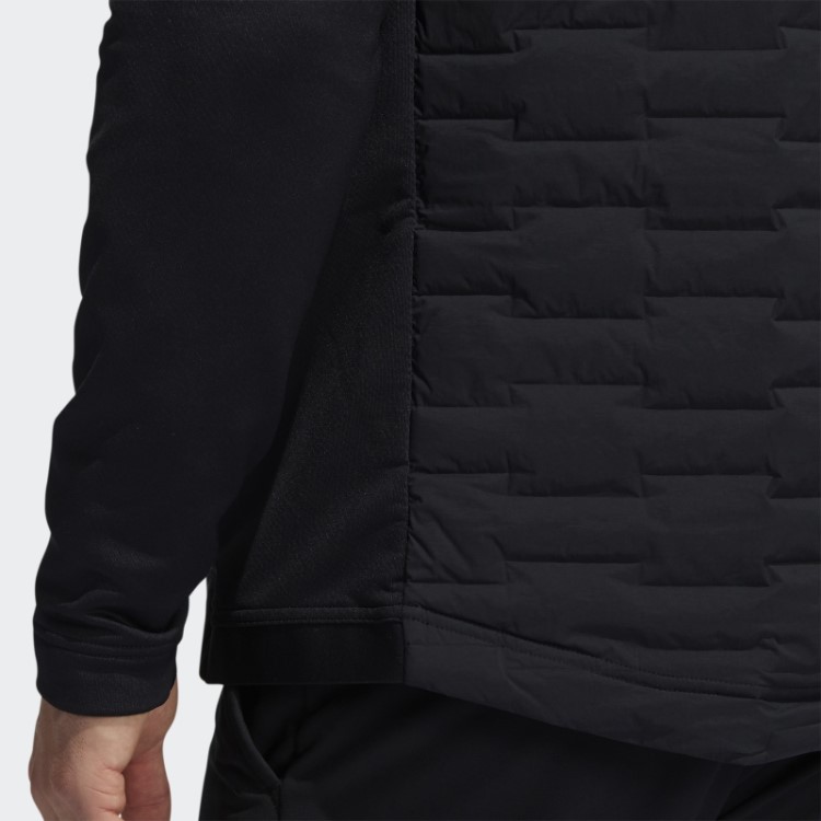 Jaqueta Adidas Preta Acolchoada Com Conteúdo Reciclado E Zíper Completo