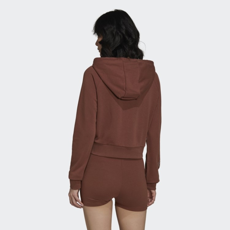 Top Cropped Adidas 2000 Luxe Marrom Terra