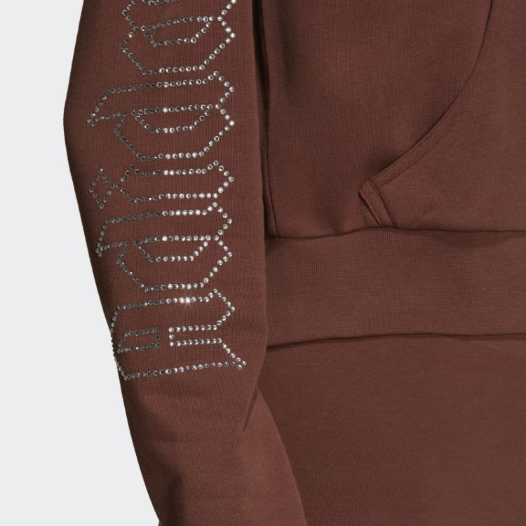 Top Cropped Adidas 2000 Luxe Marrom Terra