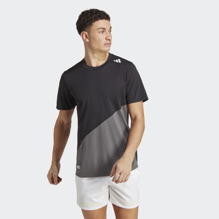 Camiseta De Corrida Preta Adidas Made To Be Remade