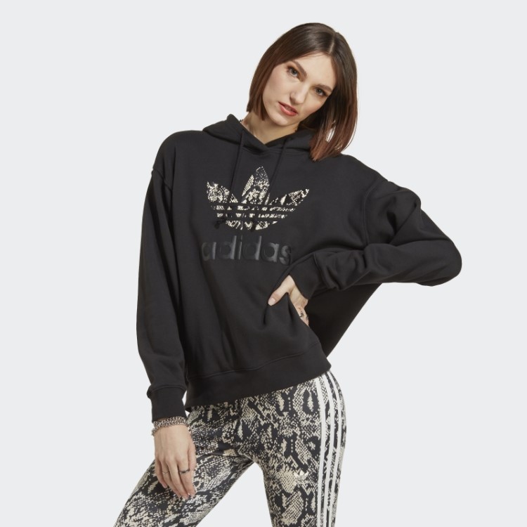 Moletom Com Logo Preto Adidas Fashion