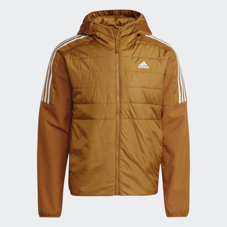 Jaqueta Híbrida Com Capuz Isolada Essentials Bronze Adidas