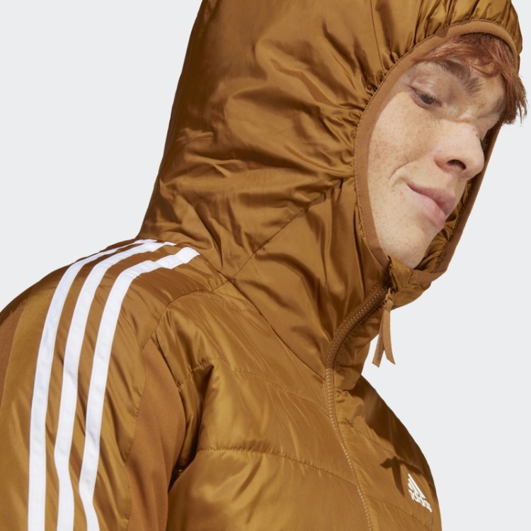 Jaqueta Híbrida Com Capuz Isolada Essentials Bronze Adidas