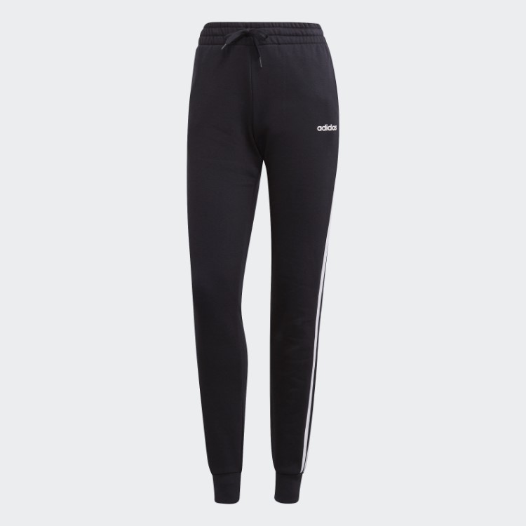 Calça Jogger Preta Adidas Essentials Com As Três Listras