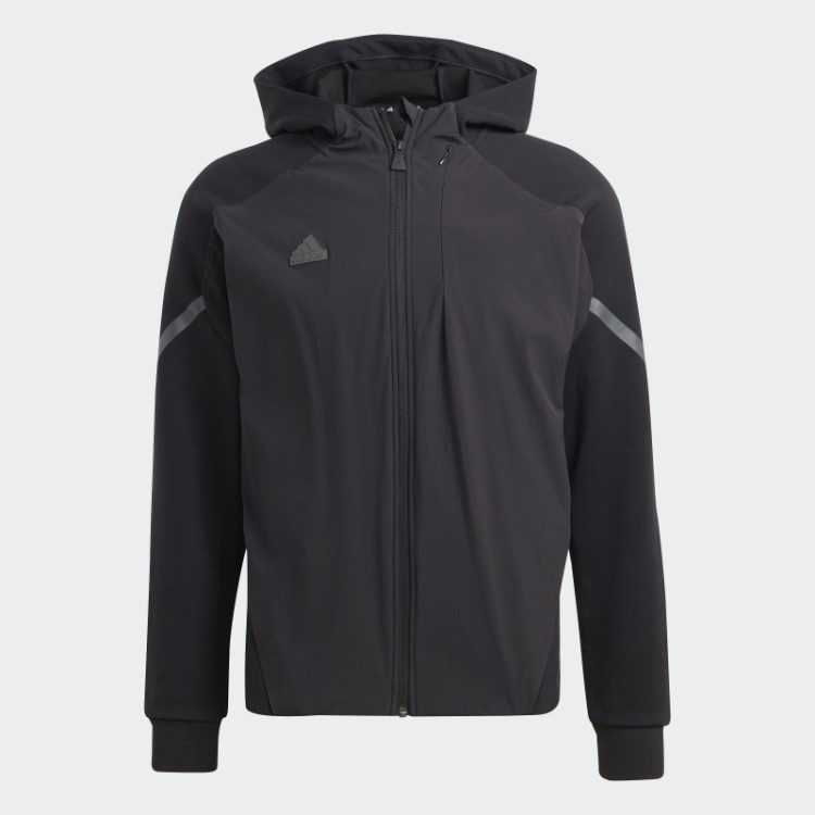 Top Preto Adidas Design 4 Gameday Premium Com Zíper Completo