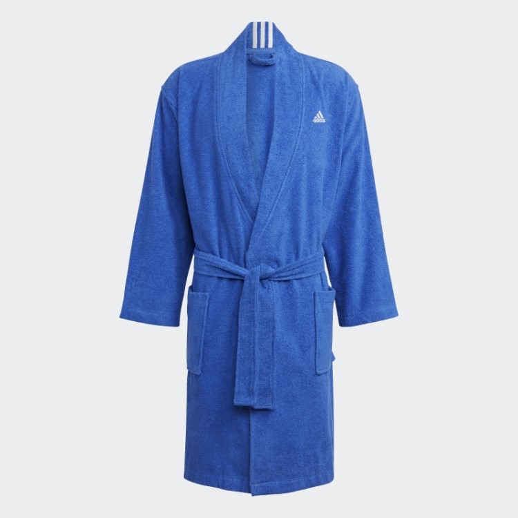 Roupão De Algodão Adidas Azul