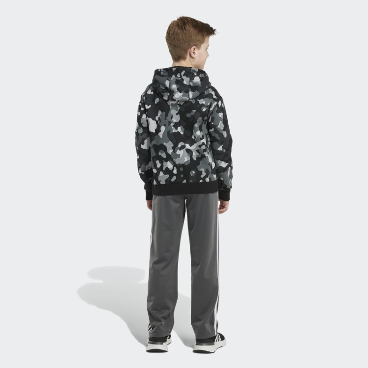 Adidas Moletom Com Capuz Preto Com Estampa Camuflada