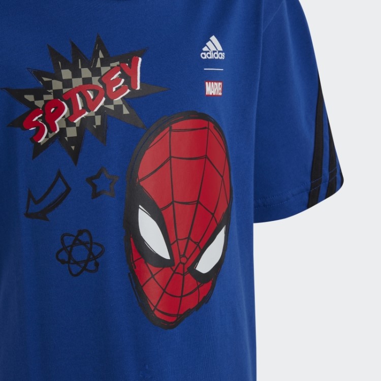 Camiseta Azul Royal Fashion Adidas X Marvel Homem Aranha