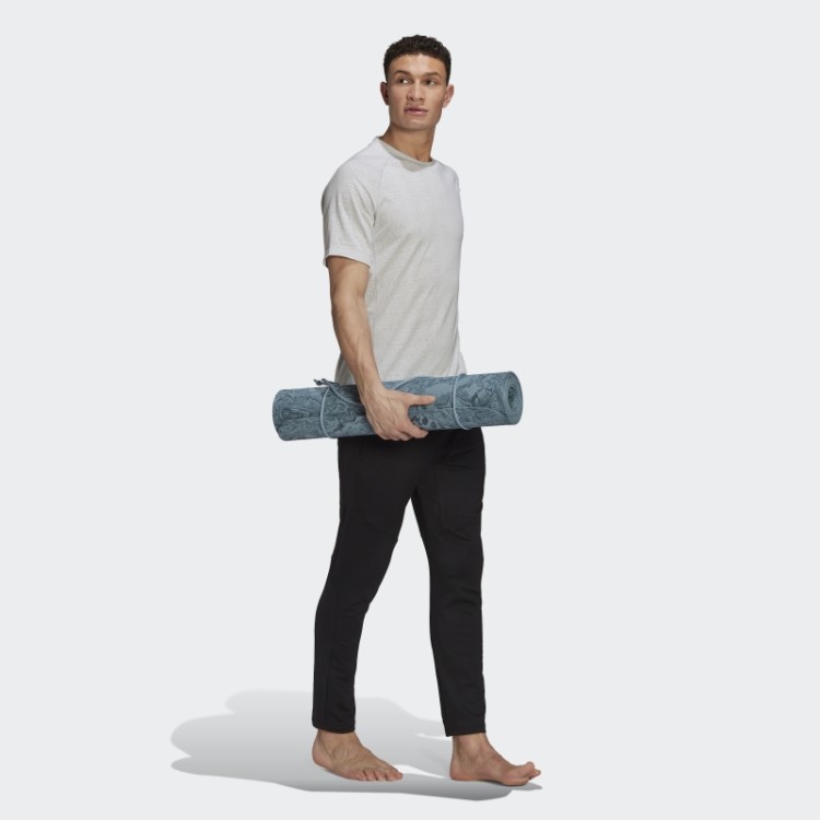 Camiseta De Treino De Yoga Adidas Cinza