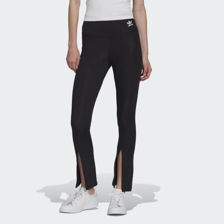 Meia-calça Preta Adicolor Classics Sst Bainha Aberta Adidas