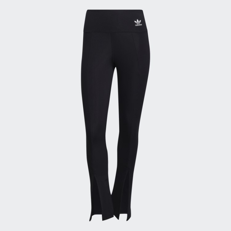 Meia-calça Preta Adicolor Classics Sst Bainha Aberta Adidas