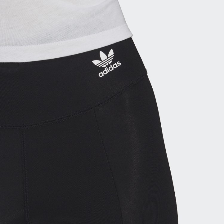 Meia-calça Preta Adicolor Classics Sst Bainha Aberta Adidas
