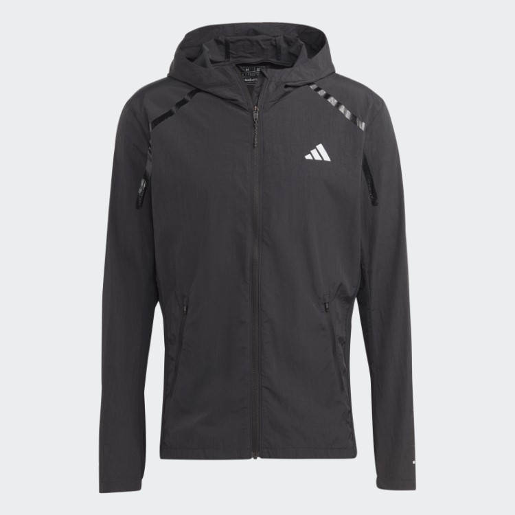 Jaqueta De Corrida Preta Adidas Maratona