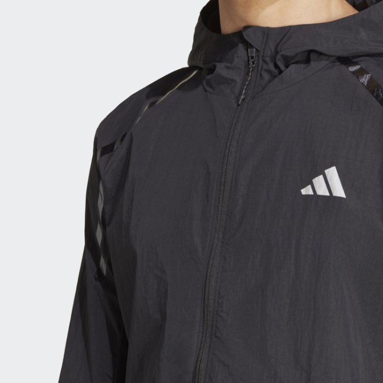 Jaqueta De Corrida Preta Adidas Maratona