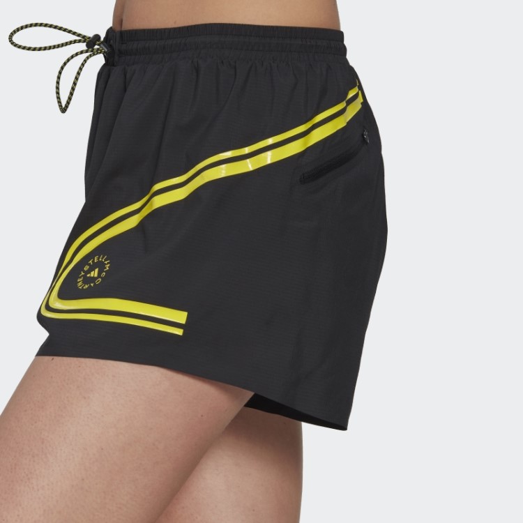 Bermuda De Corrida Preta Adidas By Stella Mccartney Truepace Quente