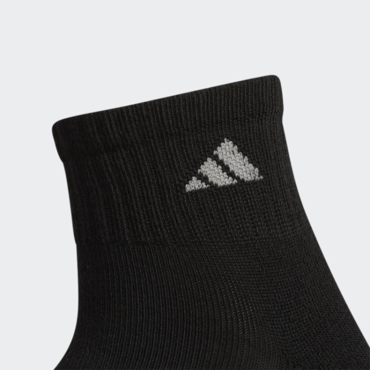 Meias Adidas Atléticas Acolchoadas 6 Pares Pretas