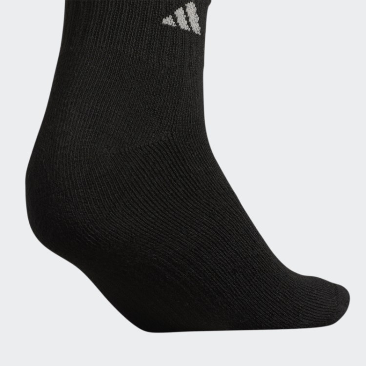 Meias Adidas Atléticas Acolchoadas 6 Pares Pretas