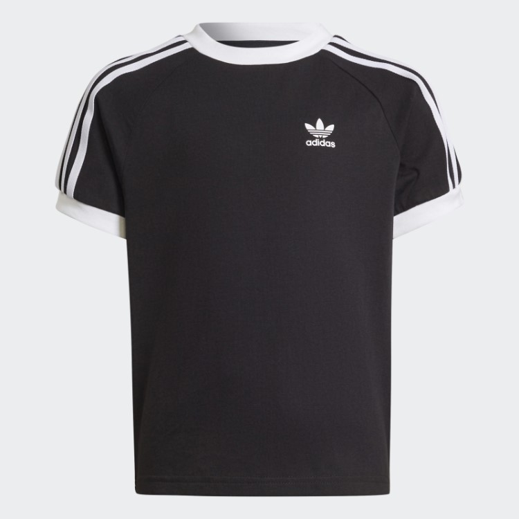 Camiseta Adicolor Com As Três Listras Preta Adidas