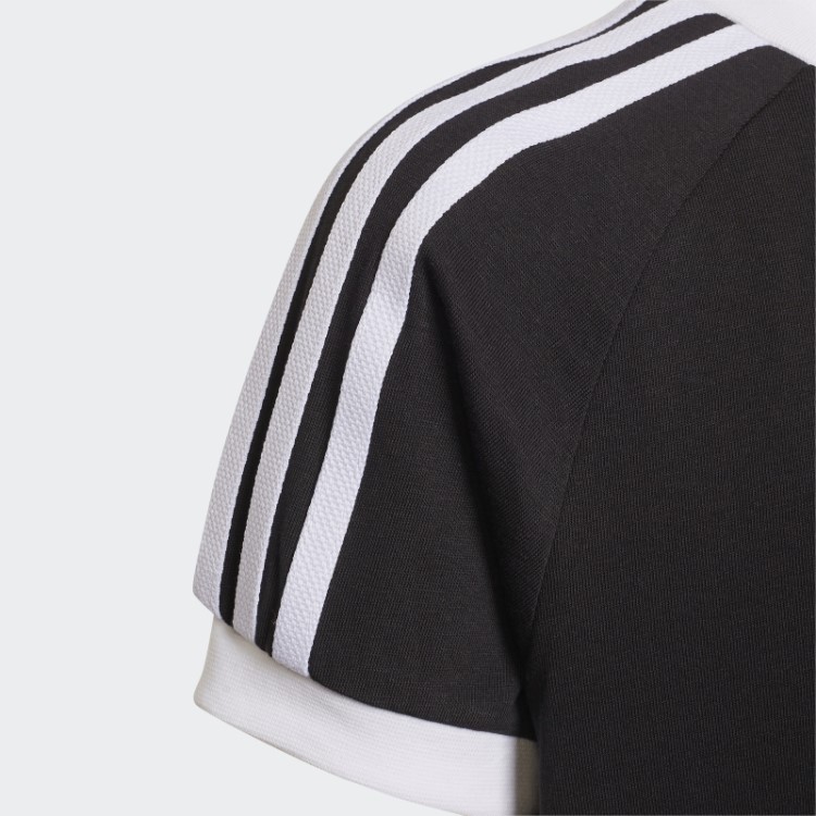 Camiseta Adicolor Com As Três Listras Preta Adidas
