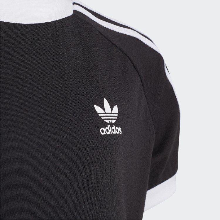 Camiseta Adicolor Com As Três Listras Preta Adidas