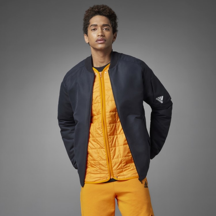 Jaqueta Bomber Preta Projetada 4 Gameday Adidas