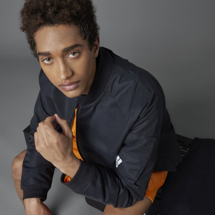 Jaqueta Bomber Preta Projetada 4 Gameday Adidas