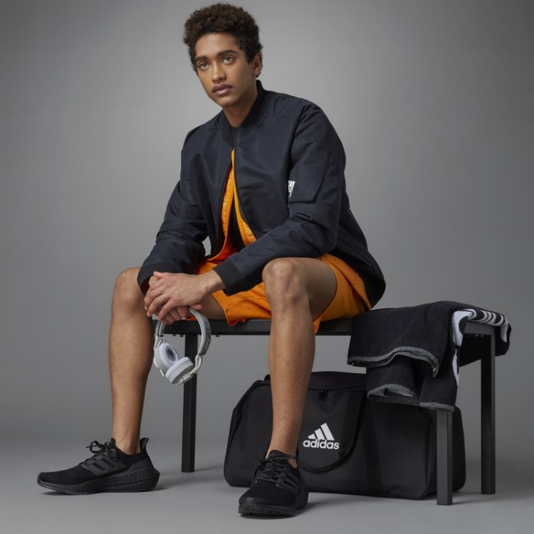 Jaqueta Bomber Preta Projetada 4 Gameday Adidas