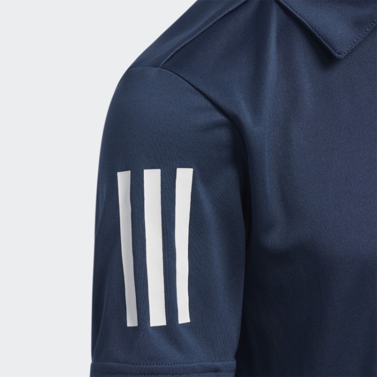 Adidas Camisa Polo 3 Listras Azul Marinho