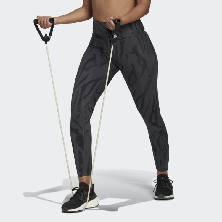 Carbon Optime Training Icons Estampa 7/8 Leggings Adidas