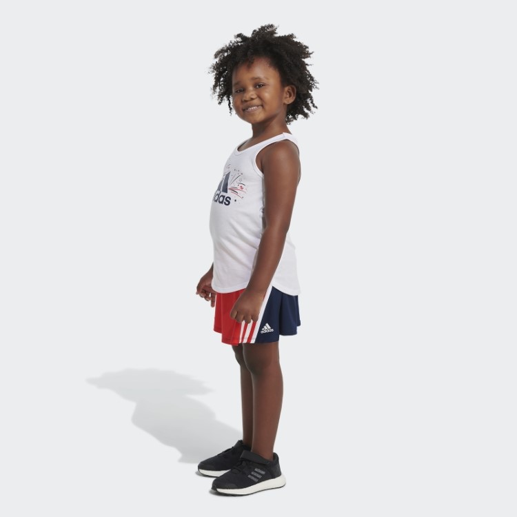 Conjunto Regata E Saia Branca Adidas