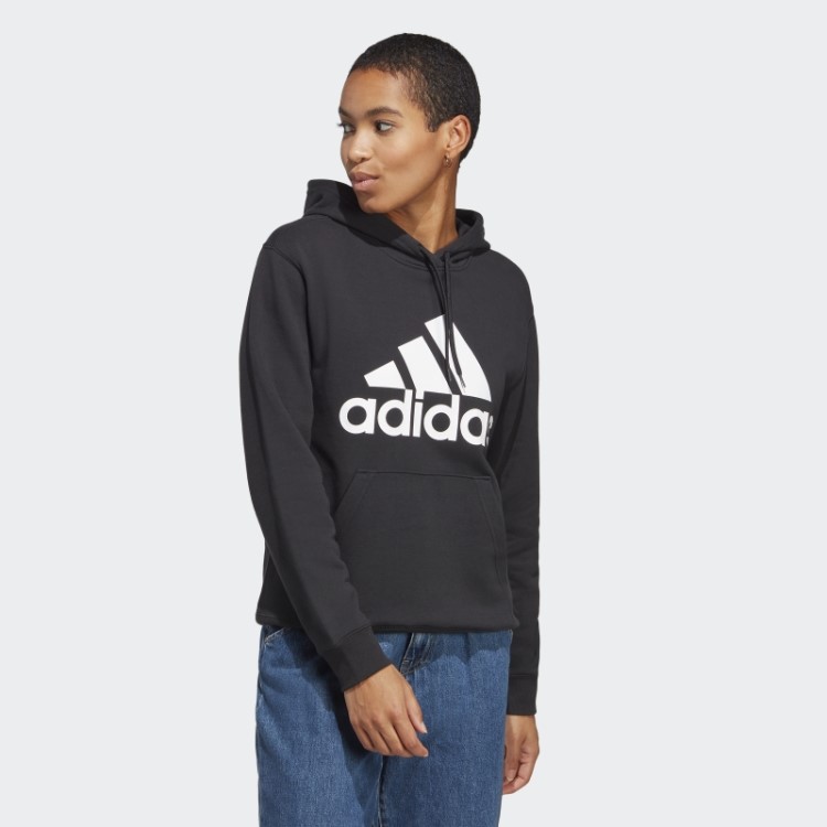 Moletom French Terry Regular Preto Adidas Essentials Big Logo