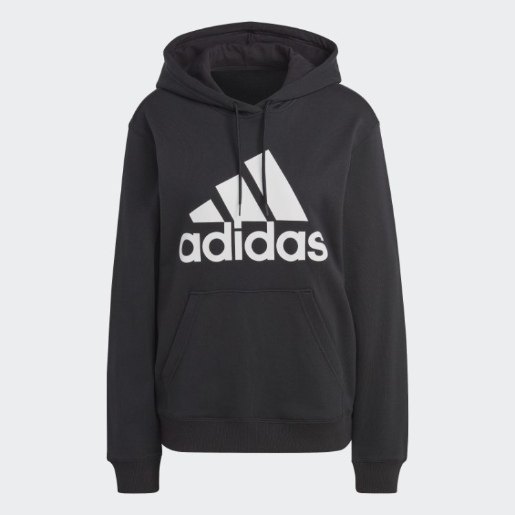 Moletom French Terry Regular Preto Adidas Essentials Big Logo
