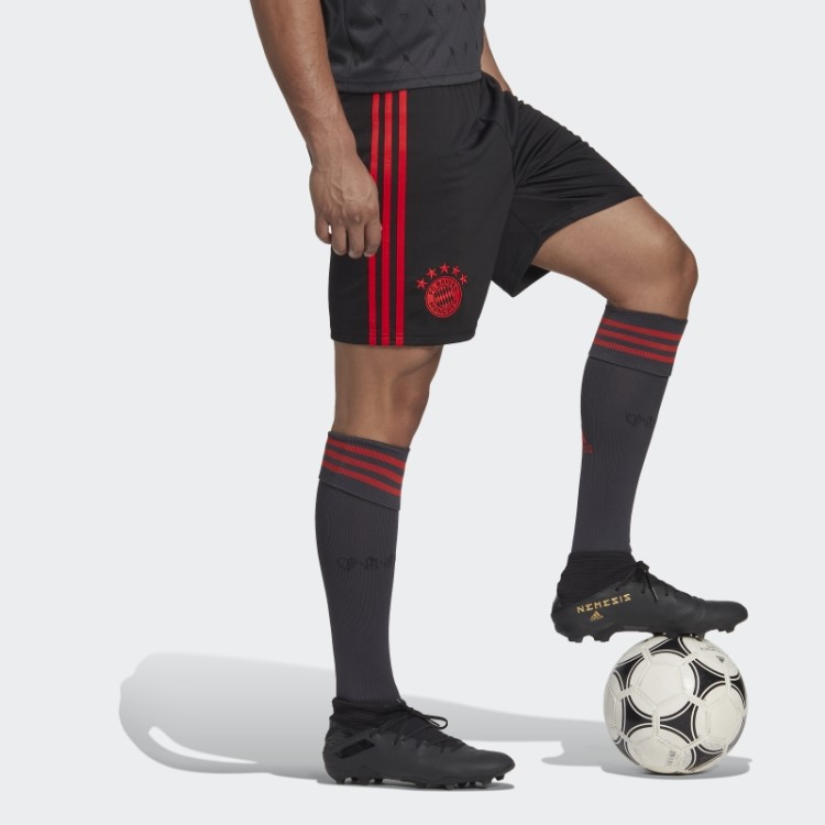 Calção Preto Adidas Fc Bayern 22/23 Terceiro