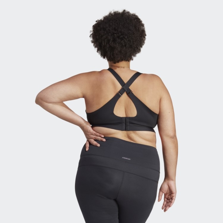 Sutiã De Alto Suporte Para Treinamento De Luxo Adidas Preto Sob Medida (tamanho Grande)