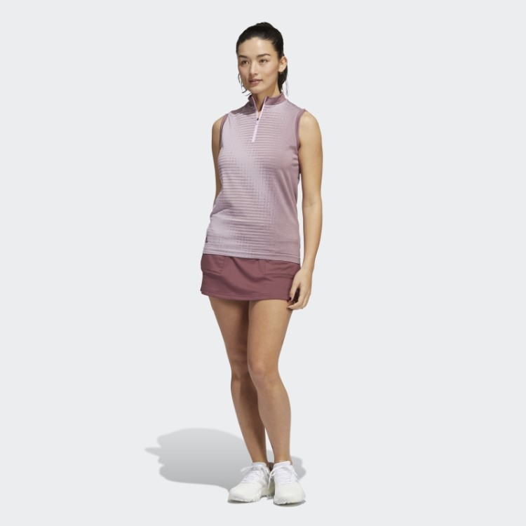 Camisa Polo Sem Manga Primeknit Adidas Bordô