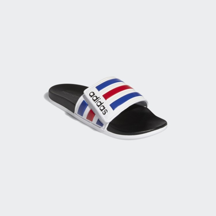 Chinelos Ajustáveis ​​brancos Adidas Adilette Comfort