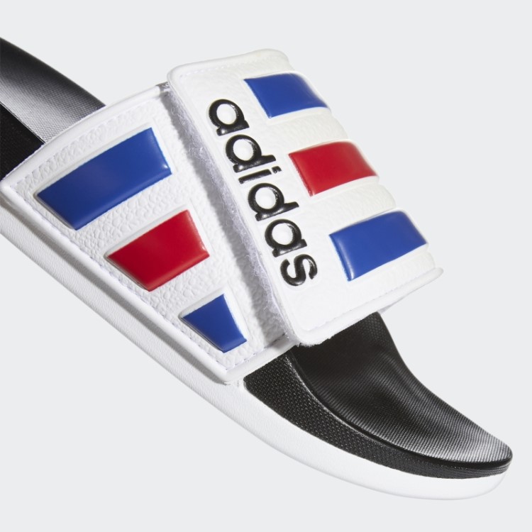 Chinelos Ajustáveis ​​brancos Adidas Adilette Comfort