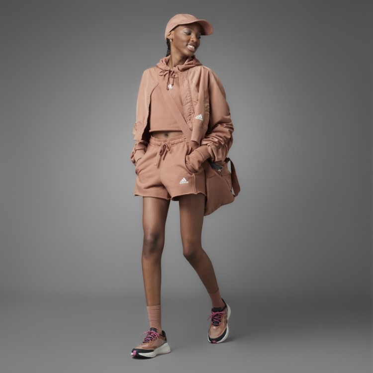 Moletom Power Cropped Coletivo Adidas Clay