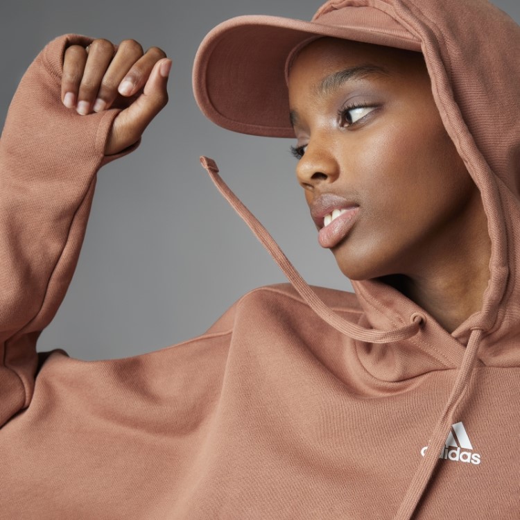 Moletom Power Cropped Coletivo Adidas Clay