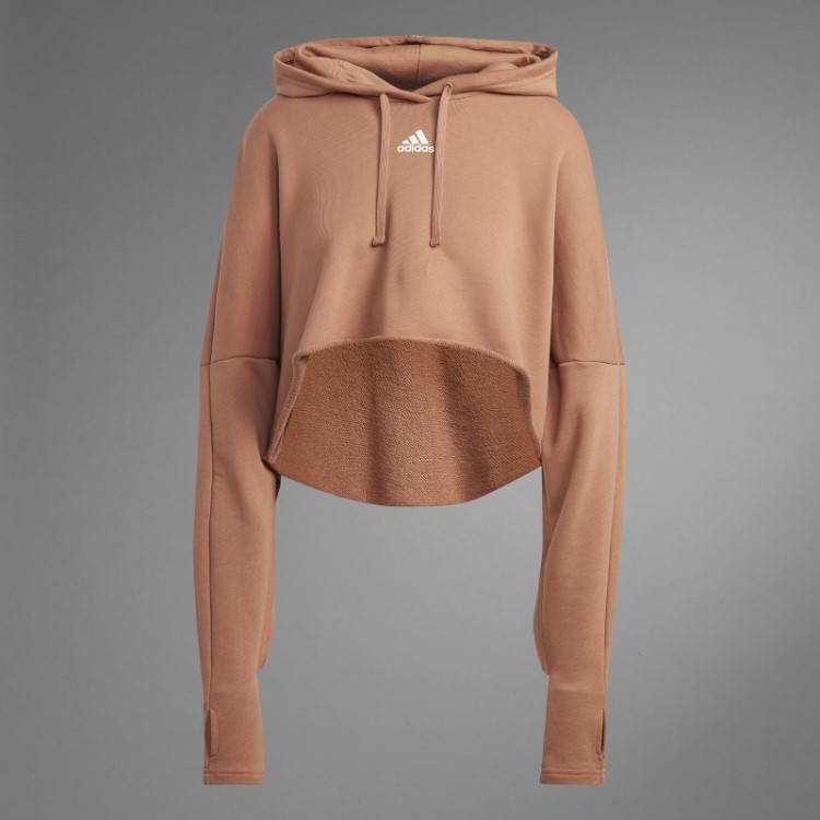 Moletom Power Cropped Coletivo Adidas Clay
