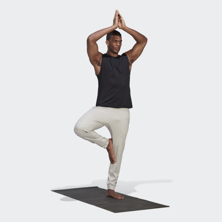 Calças Aeroready Warm Yoga Fleece Training 7/8 Adidas Cinza