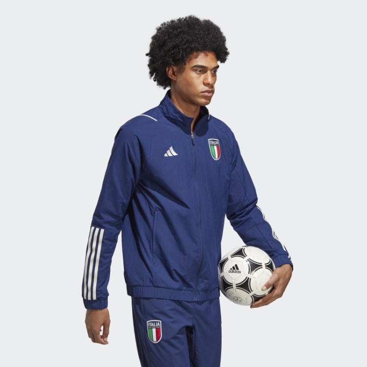 Hot Italy Tiro 23 Apresentação Faixa Top Azul Escuro Adidas