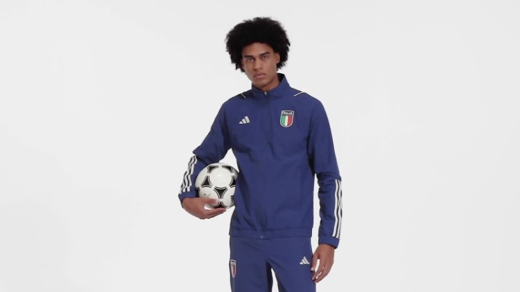 Jaqueta De Apresentação Adidas Azul Escuro Itália Tiro 23