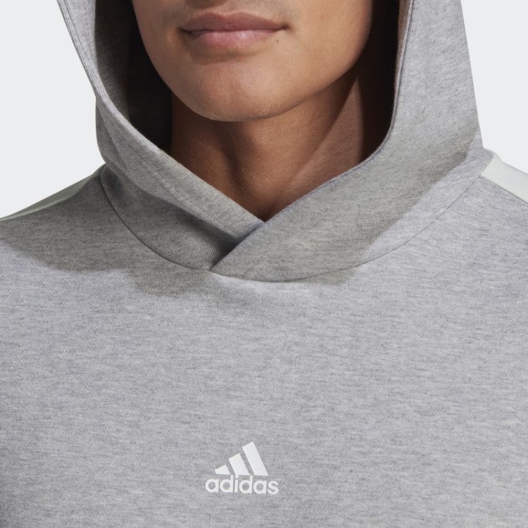 Future Icons Moletom Com Capuz Com As Três Listras Adidas Cinza Médio