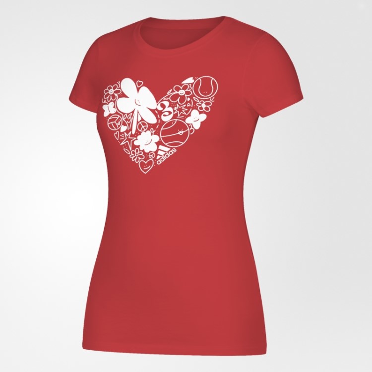 Camiseta Estampada Divertida Multicolorida Adidas
