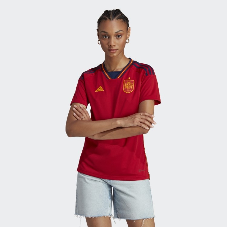 Camisa Vermelha Da Espanha 22 Em Casa Adidas